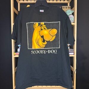 Vintage 90s Scooby Doo Hanna Barbera Glitter T Shirt size XL